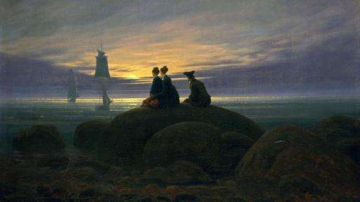 Mondaufgang am Meer von Caspar David Friedrich