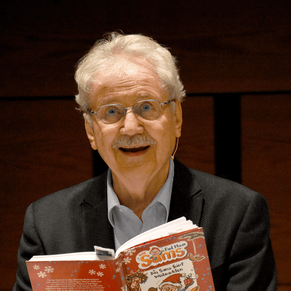 Paul Maar liest aus seinem Buch 'Das Sams feiert Weihnachten' beim Literaturfest München zur 58. Büchershow im Gasteig.